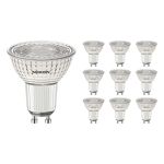 Multipack 10x Noxion PerfectColor Spot LED GU10 PAR16 4W 345lm 60D - 927 Blanc Très Chaud | Meilleur rendu des couleurs - Dimmable - Équivalent 50W