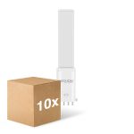 Multipack 10x Noxion Lucent PL-S LED  4.3W - 830 Blanc Chaud | 4-Pins - Équivalent 9W