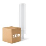 Multipack 10x Ledvance Dulux-D LED 10W - 830 Blanc Chaud | 4-Pins - Équivalent 26W