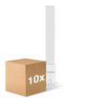Multipack 10x Noxion Lucent PL-S LED  6W - 840 Blanc Froid | 4-Pins - Équivalent 11W