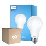 Multipack 6x Philips Corepro LED Ampoule E27 Poire Dépolie 13W 2000lm - 865 Lumière du Jour | Équivalent 120W