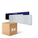 Multipack 5x Noxion Panneau LED Ecowhite V4.0 28W 3200lm - 830 Blanc Chaud | 120x30cm - UGR <19 - Philips driver