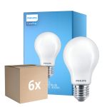 Multipack 6x Philips Corepro LED Ampoule E27 Poire Dépolie 8.5W 1055lm - 840 Blanc Froid - Équivalent 75W