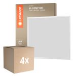 Multipack 4x Ledvance Panneau LED Compact Aluminium Blanc 33W 3630lm - 830 Blanc Chaud | 60x60cm