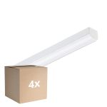 Multipack 4x Philips Réglette LED CoreLine Blanc 10.8W/17W 1500lm/2400lm - 830-840 CCT | 60cm - Équivalent 2x18W