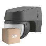 Multipack 8x Ledvance Capteur de mouvement Mur Noir | 110D 