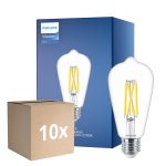 Multipack 10x Philips MASTER Value LED Ampoule E27 Edison Filament Claire 5.9W 806lm - 922-927 Dim to Warm | Meilleur Rendu Des Couleurs - Équivalent 60W