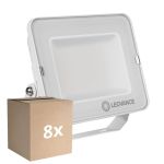 Multipack 8x Ledvance Projecteur LED Compact Blanc 50W 5000lm 100D - 840 Blanc Froid | IP65 - Symétrique 