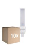Multipack 10x Ledvance DULUX-D LED 5W - 830 Blanc Chaud | 2-Pins - Équivalent 10W