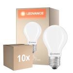 Multipack 10x Ledvance Classic LED E27 Poire Dépolie 5.9W 806lm - 827 Blanc Très Chaud | Dimmable | mable - Équivalent 60W