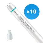 Multipack 10x Philips Tube LED T8 MASTER Value (EM/Direct 230V) Ultra Output 15.5W 2300lm - 830 Blanc Chaud | 120cm - Équivalent 36W