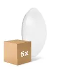 Multipack 5x Ledvance Surface Circulaire 350 18W 830 1440lm Blanc IP44 | Blanc Chaud