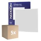 Multipack 5x Noxion Panneau LED Ecowhite V4.0 28W 3200lm - 830 Blanc Chaud | 60x60cm - UGR 