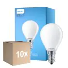 Multipack 10x Philips Corepro LED Lustre E14 Boule Dépolie 6.5W 806lm - 827 Blanc Très Chaud | Équivalent 60W