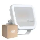 Multipack 4x Ledvance Projecteur LED Aluminium Blanc 17W 2400lm 100D - 840 Blanc Froid | IP66 - Symétrique