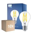 Multipack 10x Philips Master LED E27 Poire Filament Claire 7.2W 1055lm - 922-927 Dim To Warm | Meilleur Rendu Des Couleurs - Dimmable - Équivalent 75W