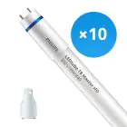 Multipack 10x Philips Tube LED T8 MASTER (EM/Direct 230V) High Output 8W 1050lm - 840 Blanc Froid | 60cm - Équivalent 18W