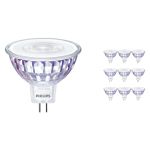 Multipack 10x Philips Master Value LED Spot GU5.3 MR16 7.5W 660lm 60D - 940 Koel Wit | Beste Kleurweergave - Dimbaar - Vervangt 50W