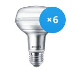 Multipack 6x Philips Corepro LED Spot E27 R80 8W 670lm 36D - 827 Zeer Warm Wit | Vervangt 100W