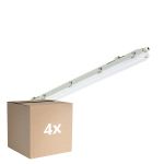 Multipack 4x Philips LED Waterdichte Montagebalk Ledinaire WT065C 23/42W 2900/4800lm - 840 Koel Wit | 120cm