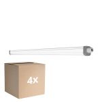 Multipack 4x Ledvance LED Waterdichte Montagebalk Vochtbestendig Slimvalue 36W 4000lm - 865 Daglicht | 120cm 