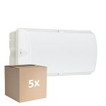 Multipack 5x Philips LED Beveiliging Ledinaire WL055V Wit 6W 630lm - 840 Koel Wit | 374x150mm – IP65