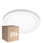 Multipack 20x Noxion LED Downlight Ecowhite Wit 18W 1530lm 110D - 830 840 860 Afstembaar Wit | 217mm - Zaagmaat 55-175mm - Dimbaar