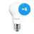 Multipack 6x Philips MASTER Value LED Lamp E27 Peer Mat 7.8W 1055lm - 927 Zeer Warm Wit | Beste Kleurweergave - Dimbaar - Vervangt 75W