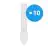 Multipack 10x Ledvance Dulux-S LED 4W - 840 Koel Wit | 2-Pin - Vervangt 9W