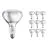 Multipack 10x Philips R125 IR 375W E27 230-250V Helder
