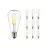 Multipack 10x Noxion Lucent LED E27 Peer Filament Helder 4W 470lm - 827 Zeer Warm Wit | Vervangt 40W