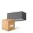 Multipack 4x D'Lite Wandlamp Bello Zwart Up & Down 12W 850lm - 830 Warm Wit| IP54