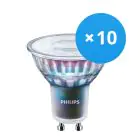 Multipack 10x Philips MASTER LED Spot ExpertColor GU10 PAR16 3.9W 280lm 25D - 930 Warm Wit | Beste Kleurweergave - Dimbaar - Vervangt 35W