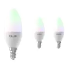 Multipack 3x Calex Smart Tuya Wifi E14 Kaars 5W 470lm - 822-840 Afstembaar Wit | RGBW - Dimbaar - Vervangt 40W