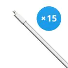 Multipack 15x Bright Choice LED Waterdichte Montagebalk 27W 2970lm - 840 Koel Wit | 150cm