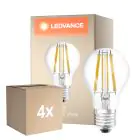 Multipack 4x Ledvance Classic LED E27 Peer Filament Helder 11W 1521lm - 827 Zeer Warm Wit | Dimbaar - Vervangt 100W