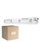 Multipack 4x Ledvance LED Waterdichte Montagebalk Vochtbestendig Value 18W 2160lm - 840 Koel Wit | 60cm 