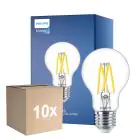 Multipack 10x Philips Master LED E27 Peer Filament Helder 3.4W 470lm - 922-927 Dim To Warm | Beste Kleurweergave - Dimbaar - Vervangt 40W